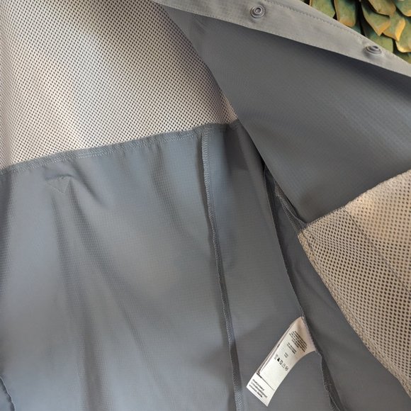 Columbia PFG Long Sleeve SNAP UP Quick Dry Shirt | M | Slate Blue / Gray | EUC - Picture 10 of 12